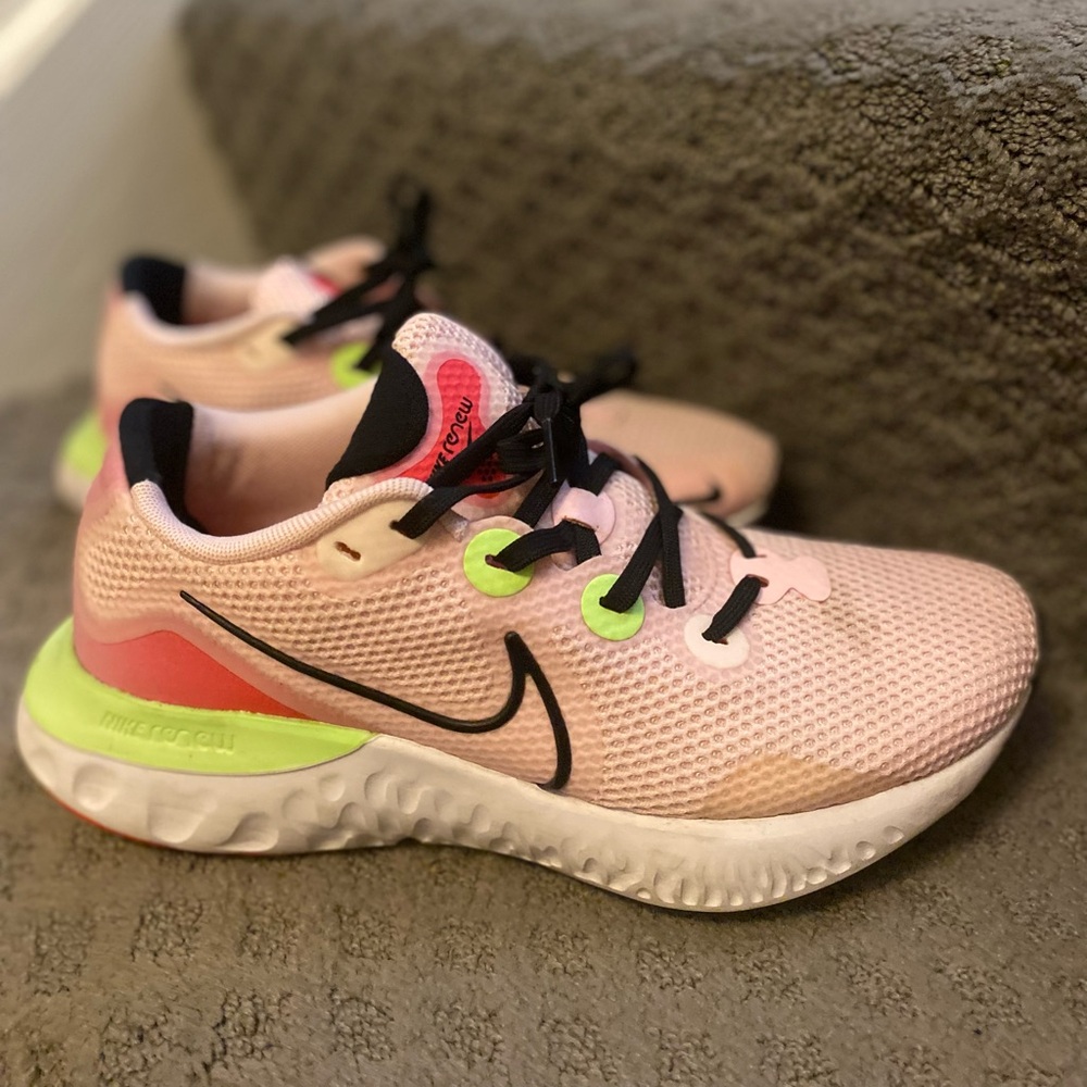 Nike Renew Run Pink Foam Running Shoes